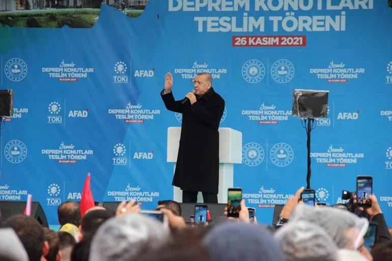 Cumhurbaşkanı Erdoğan; Bugün sözümüzü tutuyoruz teslim ediyoruz