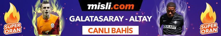 Galatasaray - Altay maçı Tek Maç ve Canlı Bahis seçenekleriyle Misli.com’da