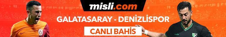 Galatasaray - Denizlispor maçı Tek Maç ve Canlı Bahis seçenekleriyle Misli.com’da