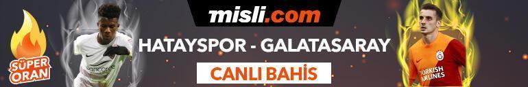 Hatayspor-Galatasaray maçı canlı bahis seçenekleriyle Misli.comda