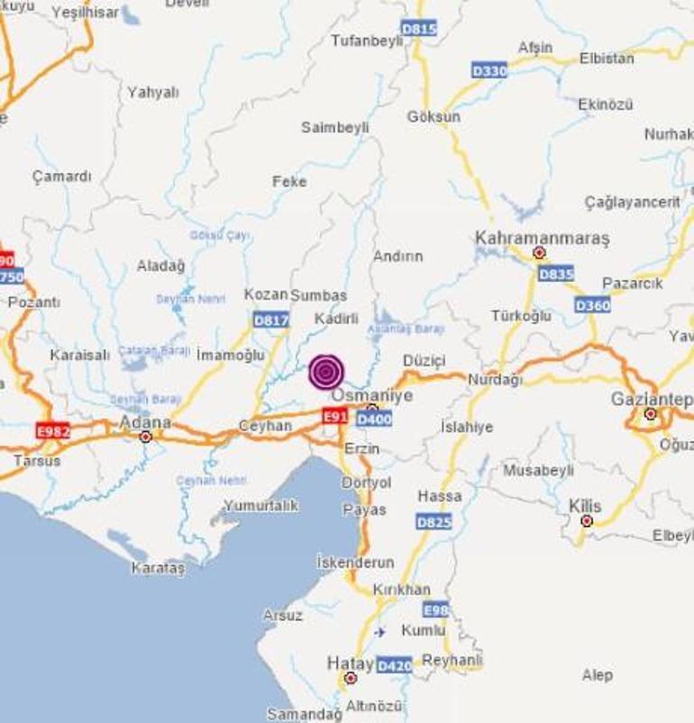 Adanada 3.8 büyüklüğünde deprem oldu