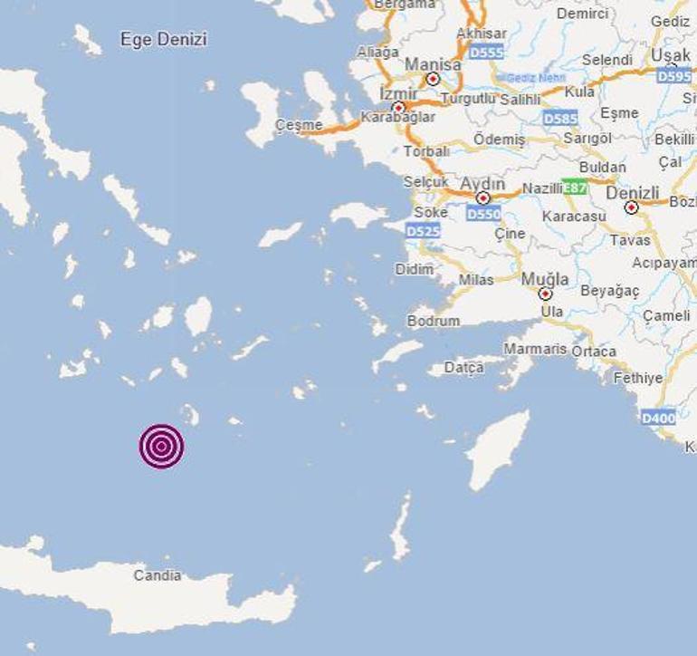 Ege Denizinde 4.2 büyüklüğünde deprem meydana geldi