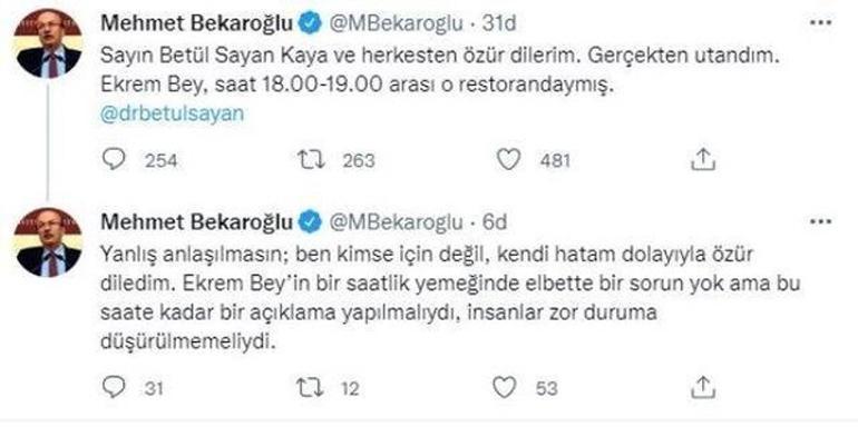 CHPli Mehmet Bekaroğlu özür diledi: Gerçekten utandım