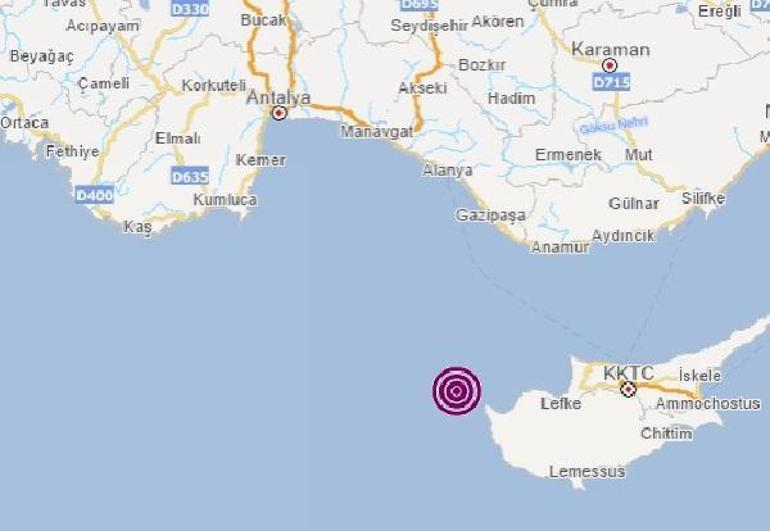 Antalyada 4.3 büyüklüğünde deprem