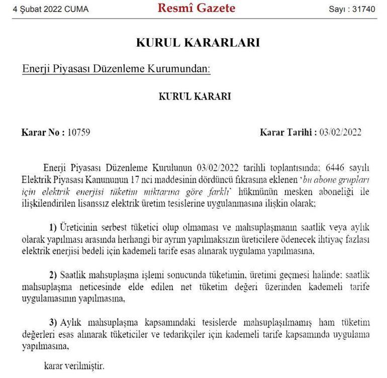 Elektrik fiyatlarıyla ilgili flaş karar Uygulama değişti, EPDK duyurdu Kademeli tarifede...