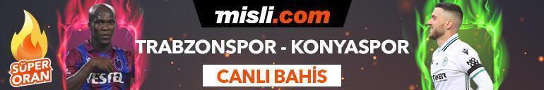 Trabzonspor-Konyaspor maçı Tek Maç ve Canlı Bahis seçenekleriyle Misli.com’da