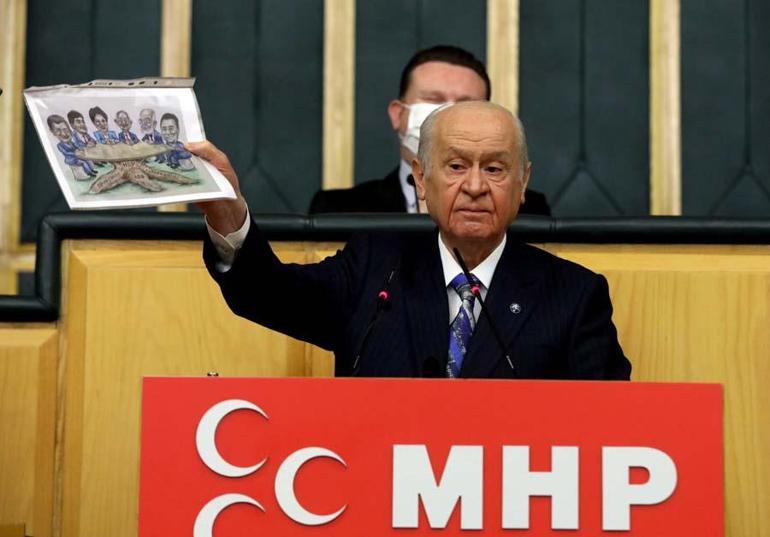 Bahçeliden 6 muhalefet partisi liderinin buluşmasına tepki: Birleştikleri yer HDP, kullandıkları yer altılı ganyan