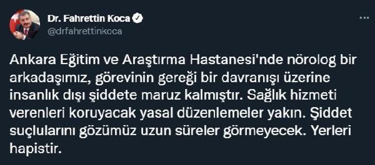 Ankarada raporsuz ilaç vermek istemeyen doktor, hastası tarafından darbedildi