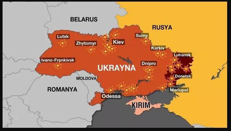 Rusya nereleri işgal etti, Ruslar Kiev’i aldı mı Rusya Ukrayna savaş son durum