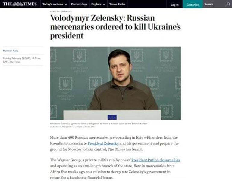 Putinin özel ordusuna Zelenskiyi öldürme emri Rusya 400 kişilik suikast ekibi gönderdi...
