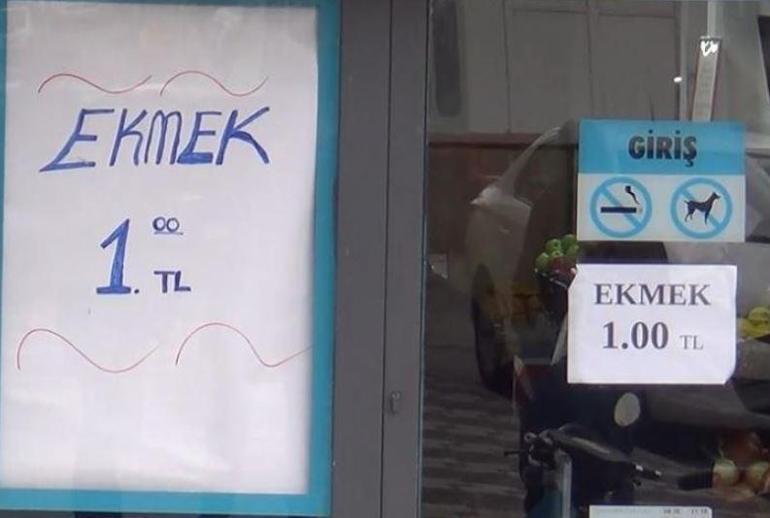 Ekmek 1 TLye düştü Sokağındaki zincir marketleri dize getirdi