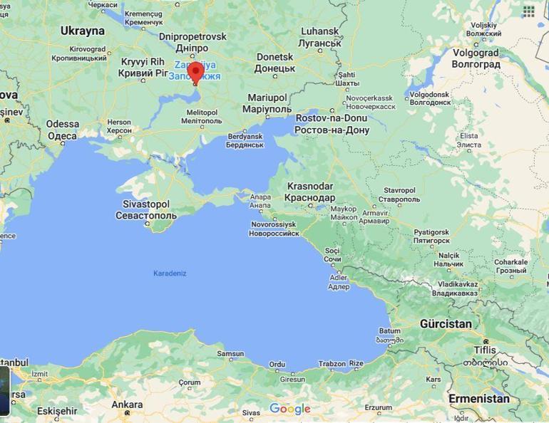 Zaporijya nükleer santral nerede, patlarsa ne olur Zaporijya nükleer santralin harita üzerindeki konumu, Türkiye’ye uzaklığı