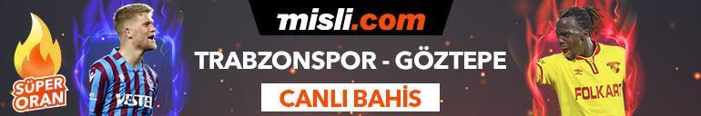 Trabzonspor - Göztepe maçı Tek Maç ve Canlı Bahis seçenekleriyle Misli.com’da