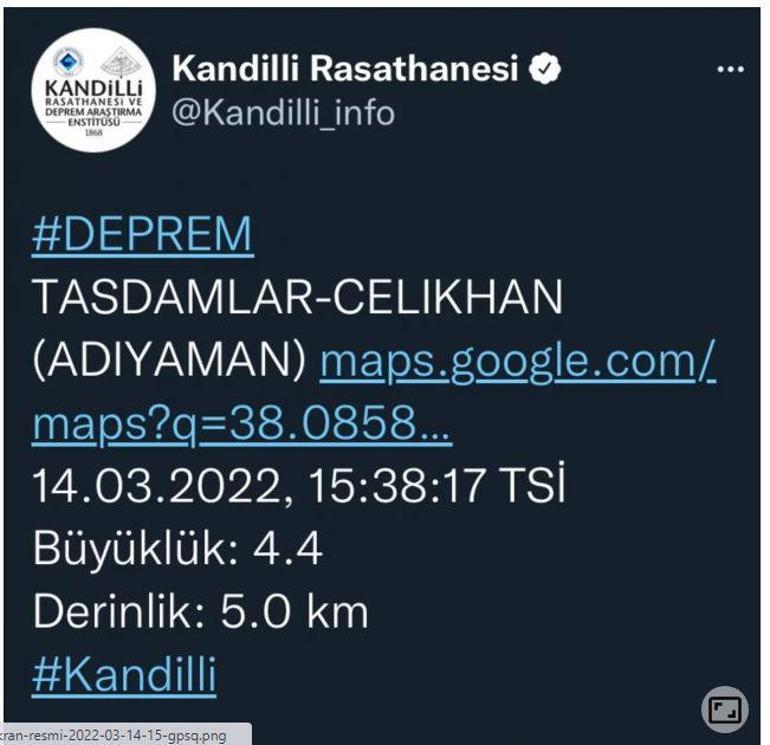 Adıyaman’da deprem mi oldu Kandilli ve AFAD son depremler listesi, hangi illerde deprem oldu