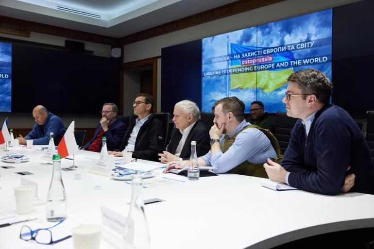 Ukrayna Devlet Başkanı Zelenskiy, Çekya, Slovenya ve Polonya Başbakanları ile görüştü