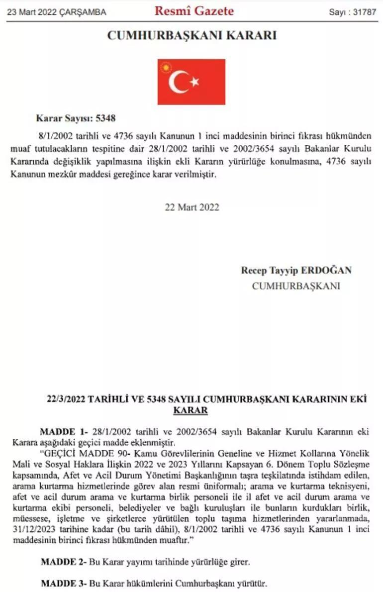 AFAD çalışanlarına ücretsiz toplu taşıma Bugün başlıyor