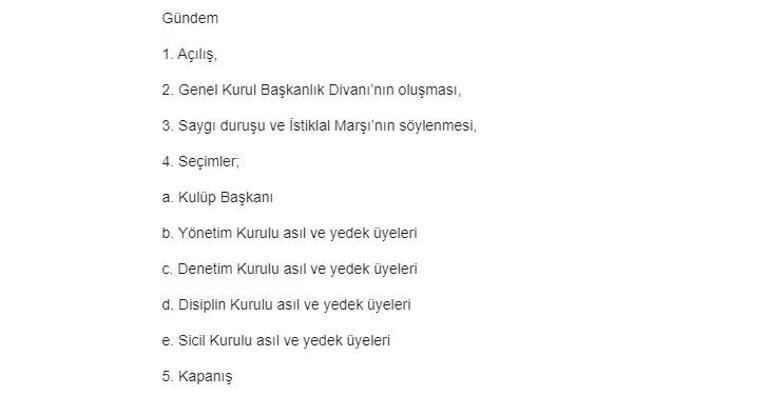 Galatasarayda seçim tarihi belli oldu