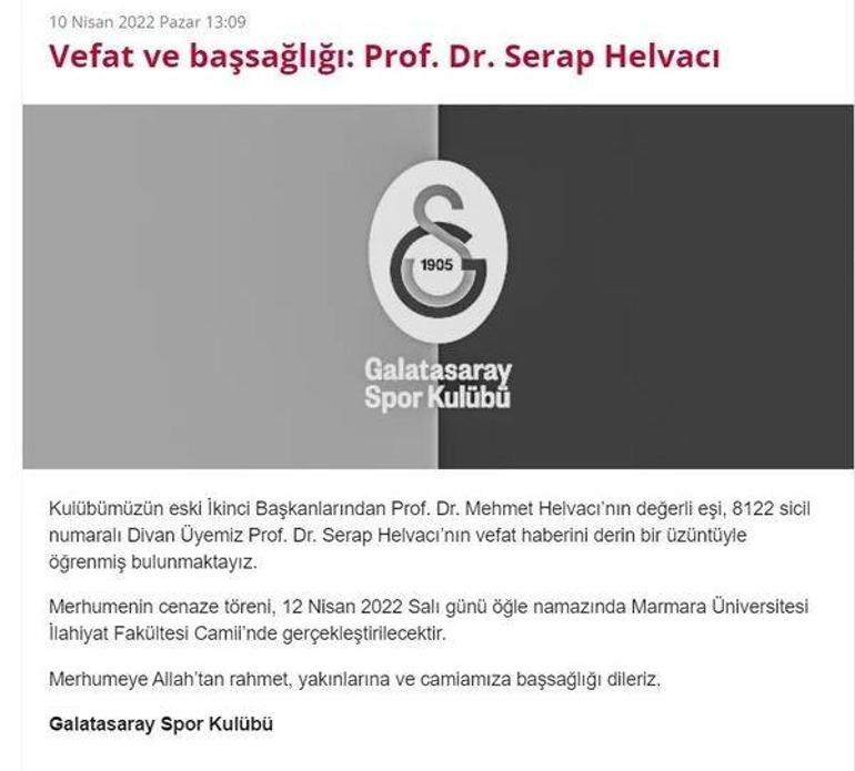 Prof. Dr. Serap Helvacı kimdir Serap Helvacı neden öldü, hastalığı nedir