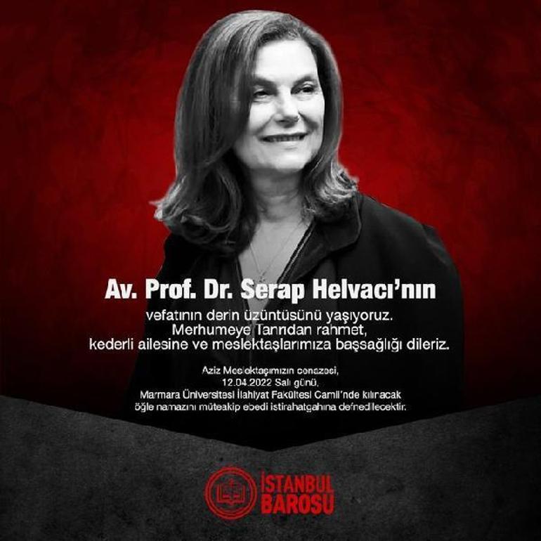 Prof.Dr. Serap Helvacı hayatını kaybetti