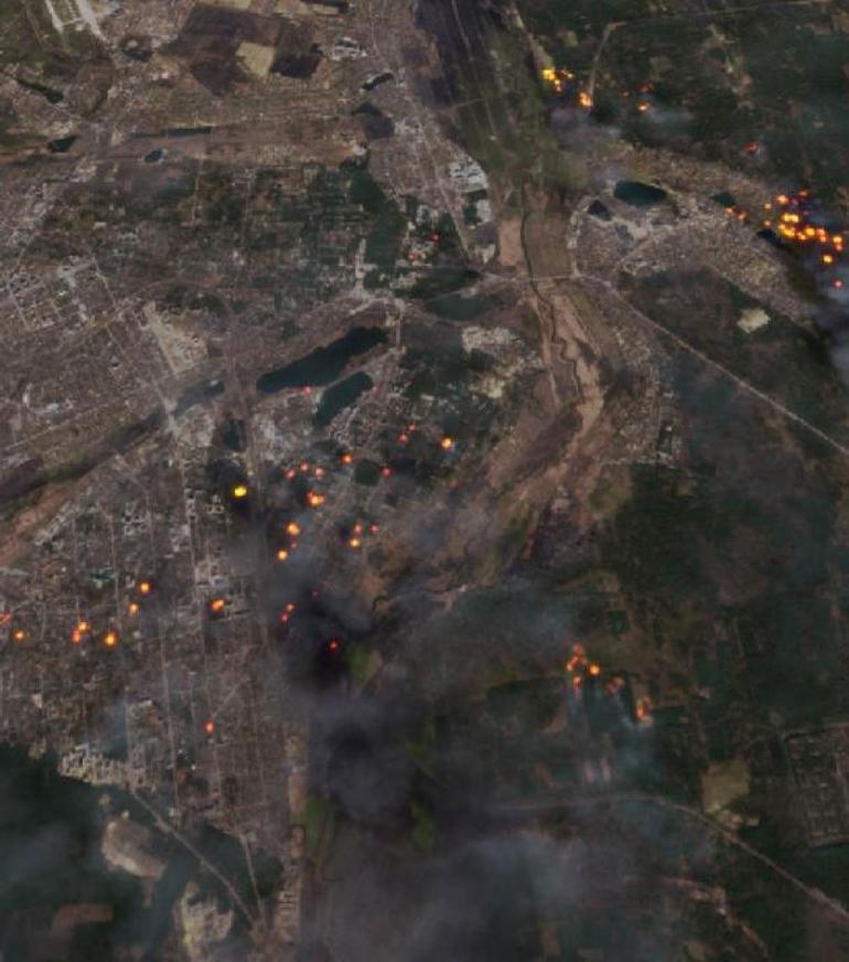 Japon araştırmacıdan Ukraynadaki yıkımı gösteren 3 boyutlu harita