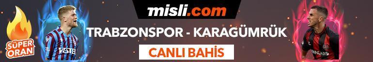 Trabzonspor - Fatih Karagümrük maçı Tek Maç ve Canlı Bahis seçenekleriyle Misli.com’da