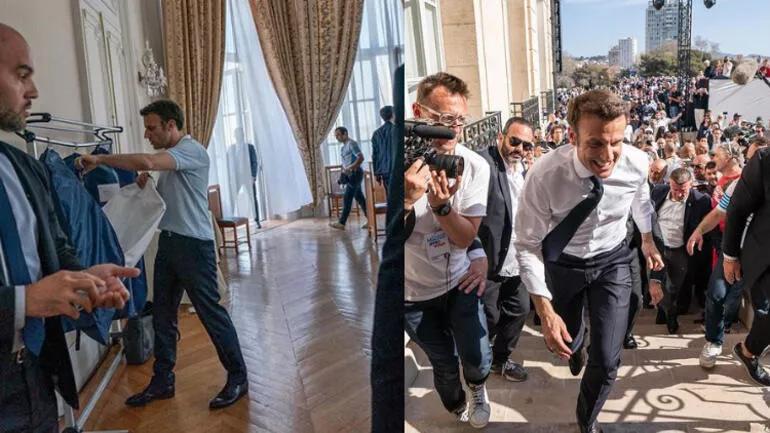 Fransa Cumhurbaşkanı Emmanuel Macronun pozları sosyal medyayı salladı Resmi fotoğrafçısı Instagramda paylaştı...