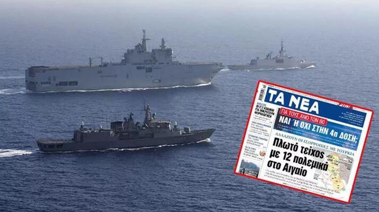 Yunanistan, Egeye 12 savaş gemisi dizecek Yüzen duvar planı...