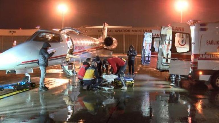 Mısır ve Fastaki 2 Türk hasta, ambulans uçakla getirildi