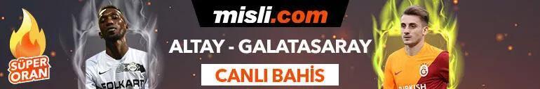 Altay - Galatasaray maçı Tek Maç ve Canlı Bahis seçenekleriyle Misli.com’da