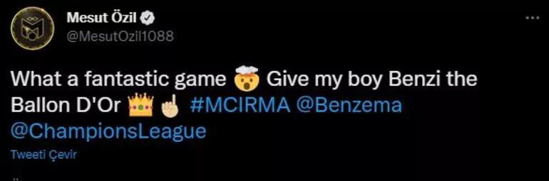 Çılgın maç 4-3 bitti Mesut Özilin Benzema tweeti dikkat çekti