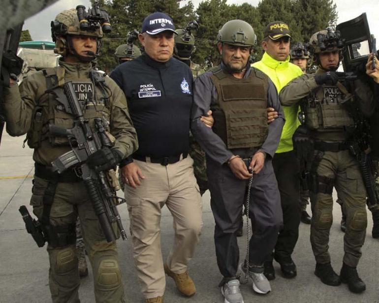 Kolombiyada narcos operasyonu Otoniel lakaplı Dairo Antonio Usuga ABDye iade edildi