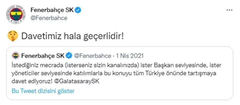 Galatasaraydan Fenerbahçenin talebine ilişkin açıklama