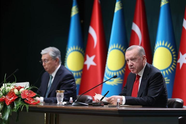 Kazakistan ile 15 anlaşma imzalandı Cumhurbaşkanı Erdoğan duyurdu: 10 milyar dolar hedefine ulaşacağız