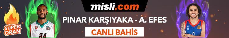 Pınar Karşıyaka – Anadolu Efes maçı Tek Maç ve Canlı Bahis seçenekleriyle Misli.com’da