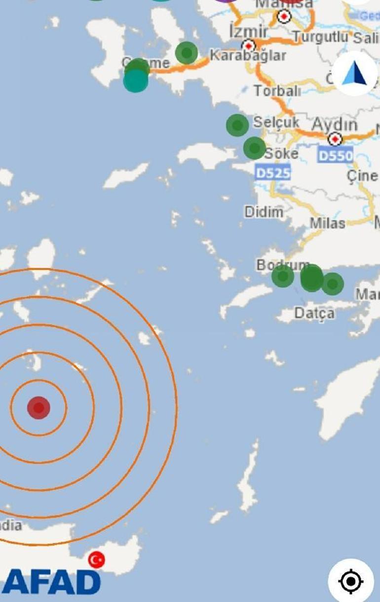 Ege Denizinde deprem İlk bilgiler geldi, depremin büyüklüğü...