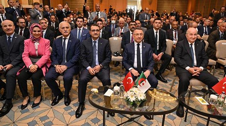 Fuat Oktay, Cezayir Cumhurbaşkanı Abdulmecid Tebbun ile bir araya geldi