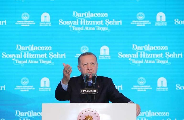 Darülaceze Sosyal Hizmet Şehri projesi Cumhurbaşkanı Erdoğan: Bittiğinde dünyada tek örneği olacak