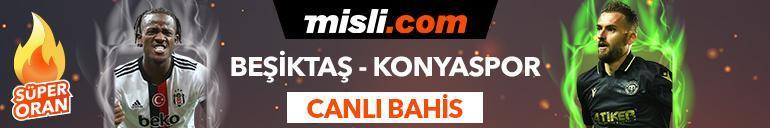 Beşiktaş - Konyaspor maçı Tek Maç ve Canlı Bahis seçenekleriyle Misli.com’da