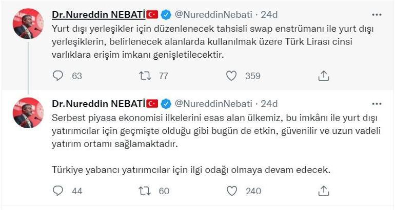 Türk Lirası varlıklara erişim imkanı genişletilecek Bakan Nebati duyurdu