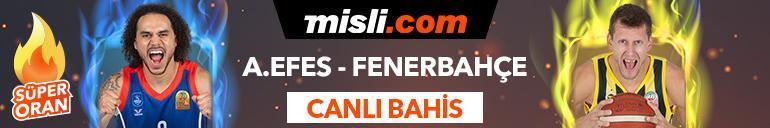 Anadolu Efes - Fenerbahçe Beko maçı Tek Maç ve Canlı Bahis seçenekleriyle Misli.com’da