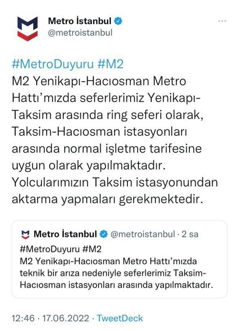 Yenikapı’da metro arızalandı, vatandaş isyan etti