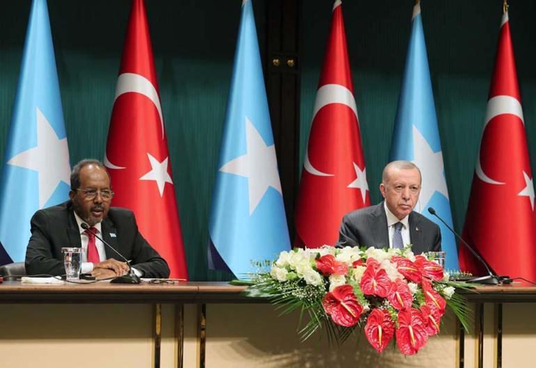 Somali Cumhurbaşkanı Ankarada Erdoğan: Somaliye yaptığımız yardımların tutarı 1 milyar doları aştı