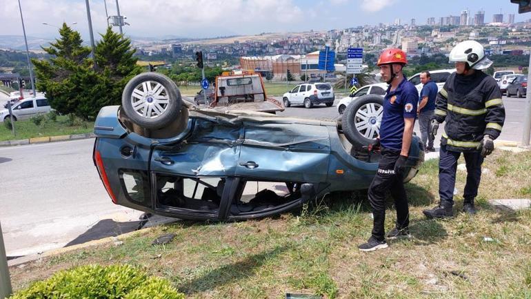 Samsunda kavşakta otomobiller çarpıştı: 6 yaralı