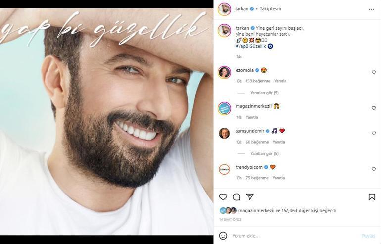 Tarkan Geri sayım başladı diyerek duyurdu