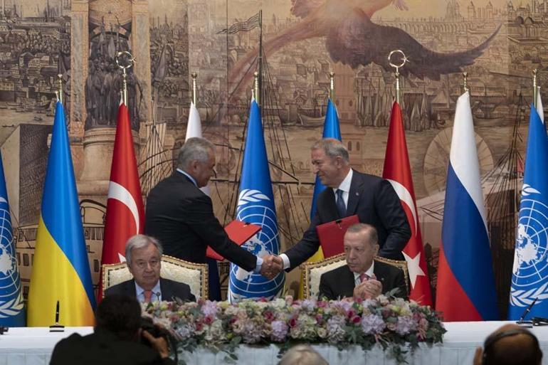 İstanbulda tarihi gün Tahıl koridoru için imzalar atıldı...