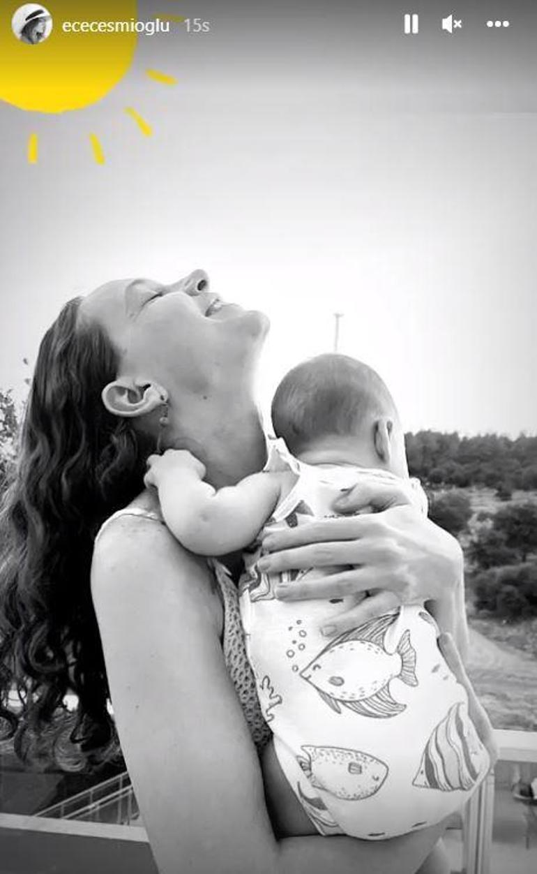 Ece Çeşmioğlu bebeği Zeynep ile pozunu paylaştı