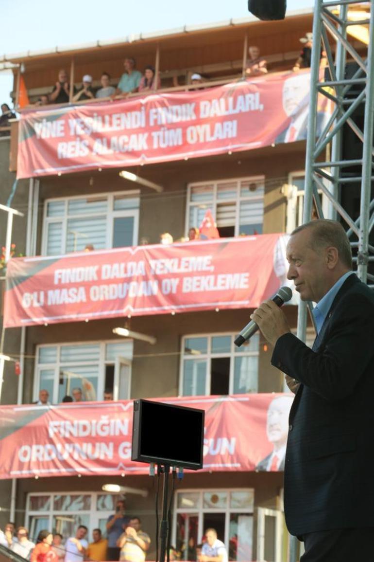 Cumhurbaşkanı Erdoğan güzel bir pankart gördüm dedi ve açıkladı