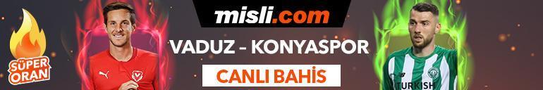 Vaduz - Konyaspor maçı Tek Maç ve Canlı Bahis seçenekleriyle Misli.com’da