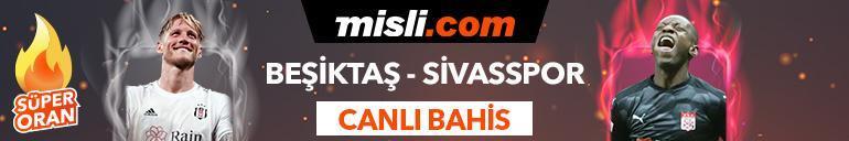Beşiktaş - Sivasspor maçı Tek Maç ve Canlı Bahis seçenekleriyle Misli.com’da