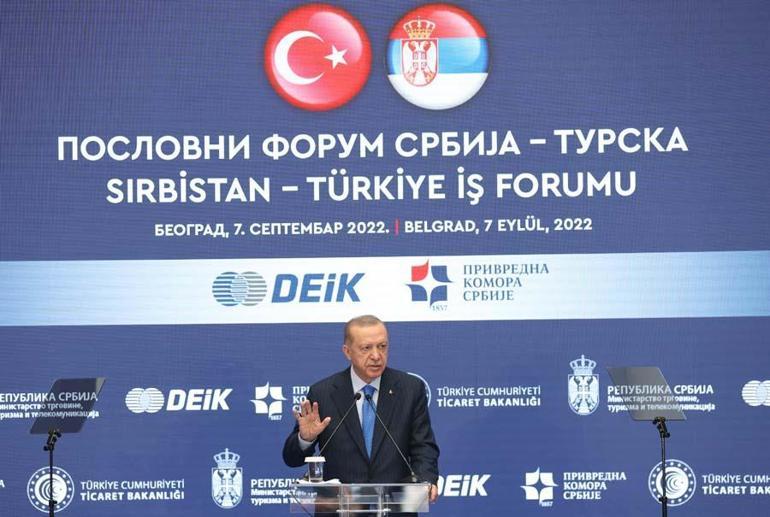 Cumhurbaşkanı Erdoğan Sırbistanda duyurdu: Turist sayısının rekor kırarak ilk kez 300 binin üzerine çıkmasını bekliyoruz